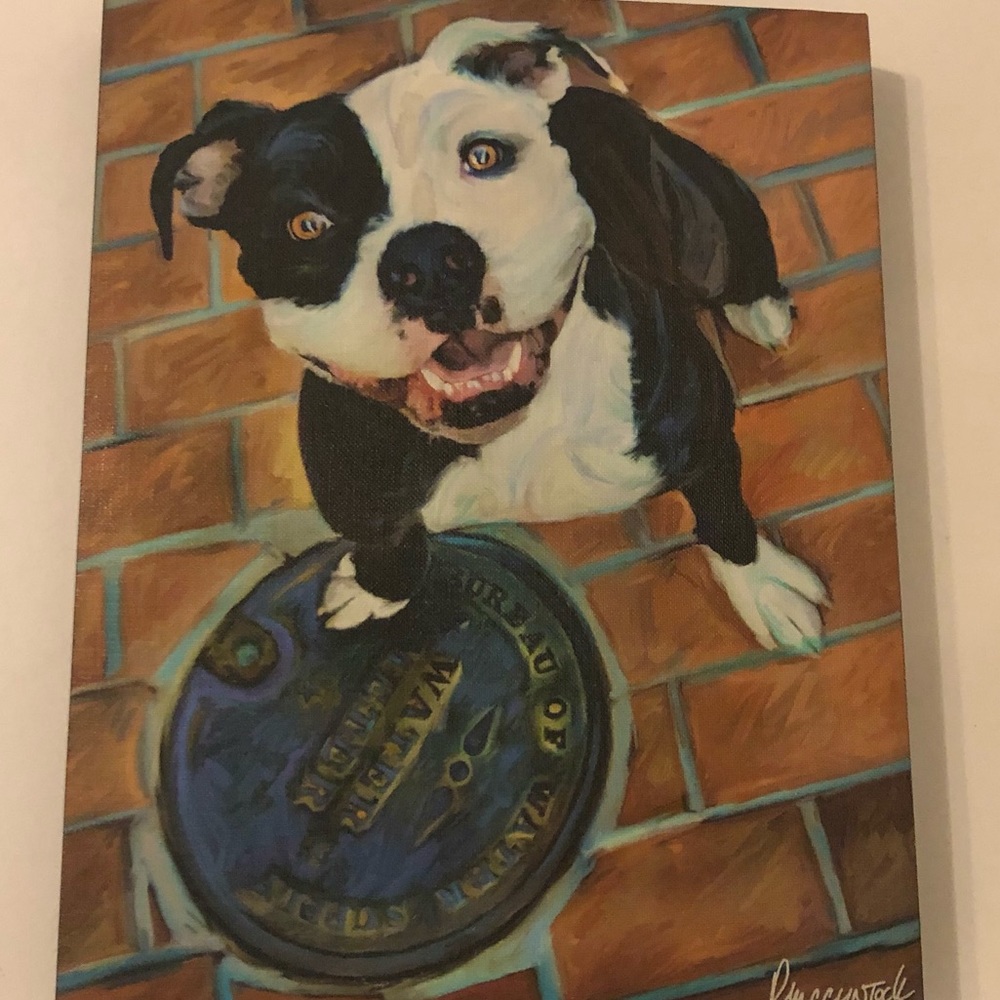 Canvas Dog Print